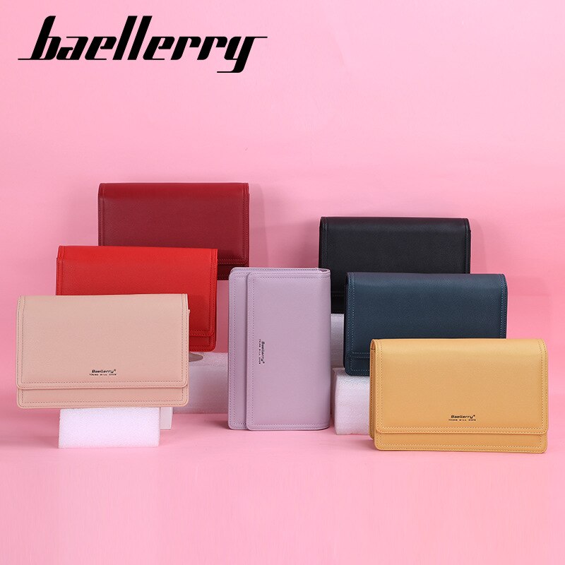 Baellerry damen-umhängetasche aus leder, einfarbig, einzelne schultertasche, crossbody-geldbörse, luxustaschen