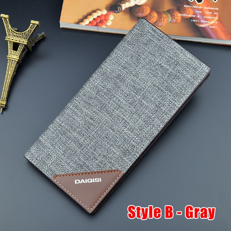 Heren portemonnee microfiber leer lange portemonnee carteira masculina hombre billeteras dunne porte heren portemonnees van leer: 5