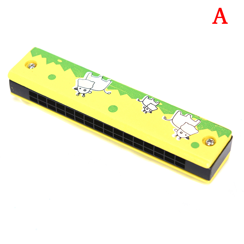 16 Hole Two Rows Harmonica Key of C Mouth Metal Organ for Beginners: A