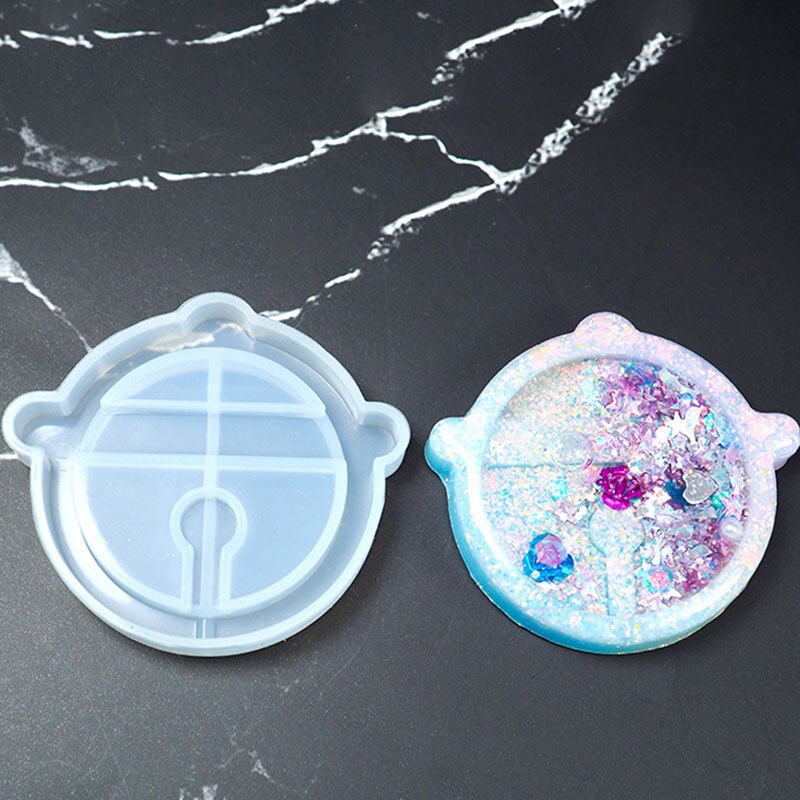 Shake Ice Cream Charm Silicone Mold Drippy Popsicle Resin Mold Star Bear Key Chain Mold Cute Craft Resin Supplies 1pc: 8