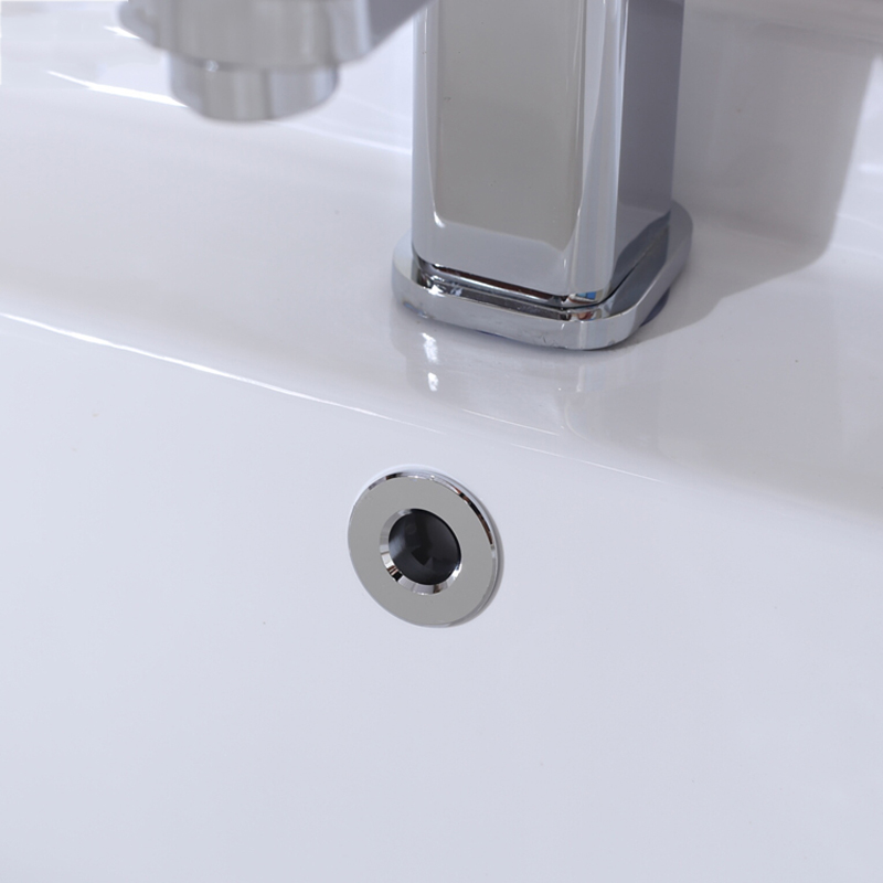 1/10PCS Round Bathroom Sink Overflow Cover Plastic Chrome Basin Over Flow Cover Circular Kitchen Basin Tidy Insert Replacement