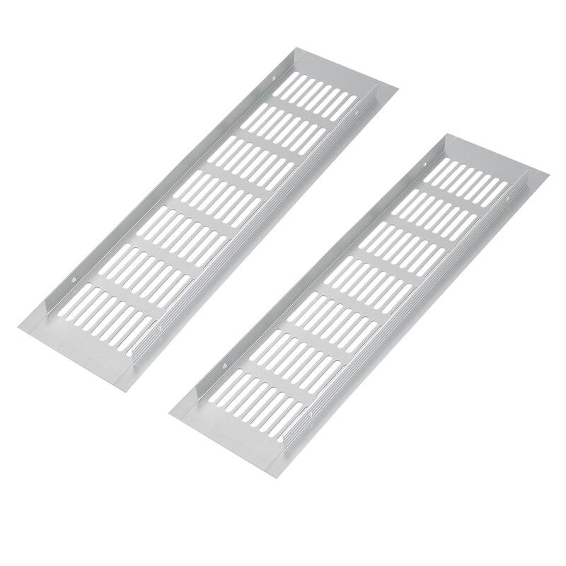 4pcs grande liga de alumínio ventilação ventilação do respiradouro de ar grade para armário sapato condicionador de ar 300mm