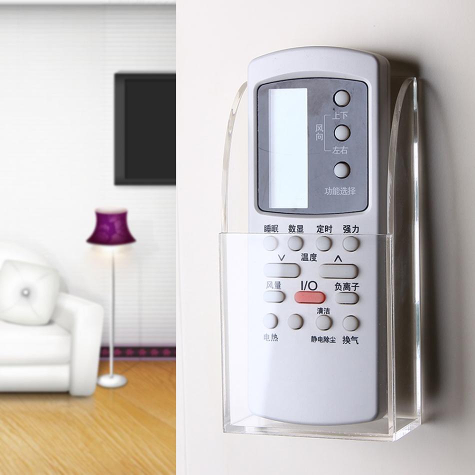 Acryl Airconditioner TV Afstandsbediening Houder Case Opbergdoos Muur Mount Case Desk Organizer Make Container