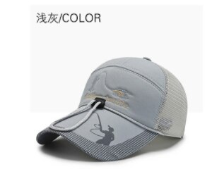 100% Vissen Hoed Mannen Outdoor Zon Bescherming Zonnescherm Vissen Hoed Sport Sneldrogende Wandelen Paardrijden Hoed Baseball Netto cap