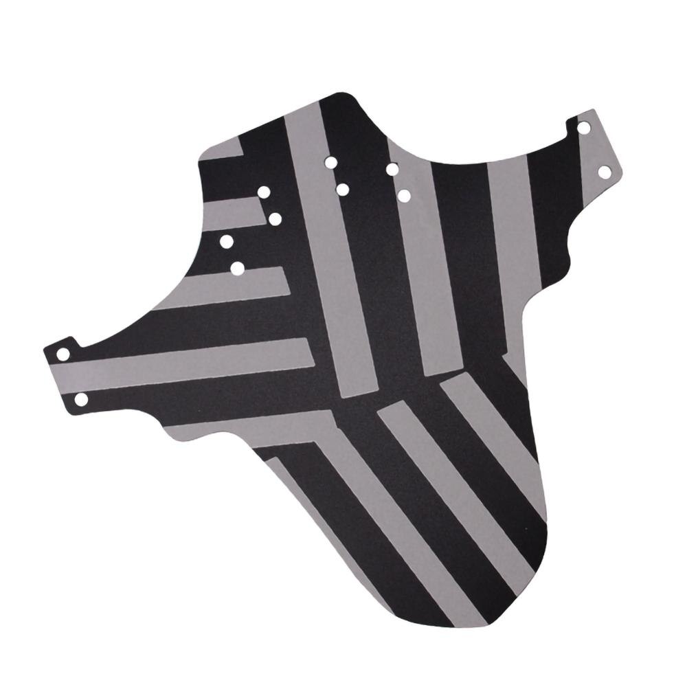 Sykkelskjerm foran bak mudguard sykling road mtb terrengsykkel sykkel fender med 6 feste stropp sykkel tilbehør: Stripe