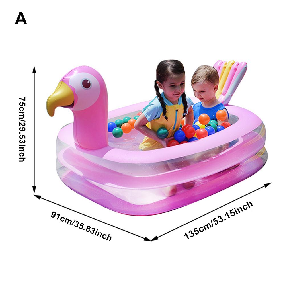 Nflatable Swimming Pool Portable Carry Thickened Inflatable Pool For Children Have Fun In Outdoors: Pink 2layer