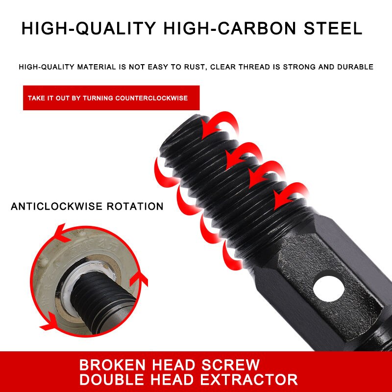 Hardware Double-head Faucet Faucet Valve Screw Extractor Broken Broken Wire Water Pipe Bolt Remover Multi-purpose Household Tool