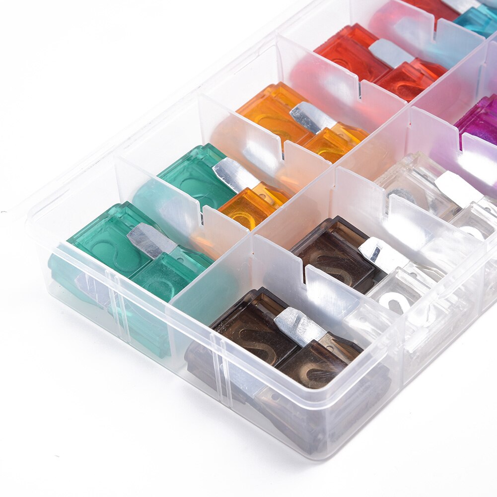 Impact-resistant Car Fuse Replacement Parts 10V-32V 24PCS Amp Assortment