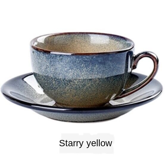 Moro glødende klassisk luksus porselen kopp og tallerken keramikk enkle te sett kaffekopper tazas para kafe kjøkkenutstyr: Stil 4