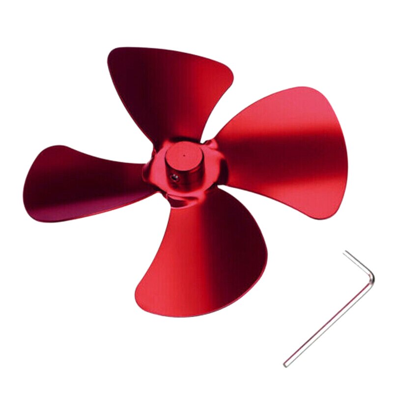 Aluminium 4 Blades Accessoires Voor Kachel Fan Haard Warmte Aangedreven Saving FAS6
