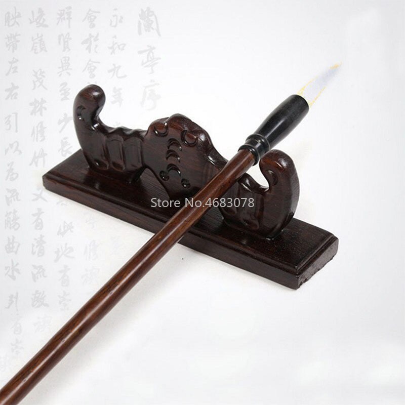 1pcsWooden Bat Shape Penholder Pen Holder Pen Pen Hanging Brush Calligraphy Library Four Treasures Supplies Tool