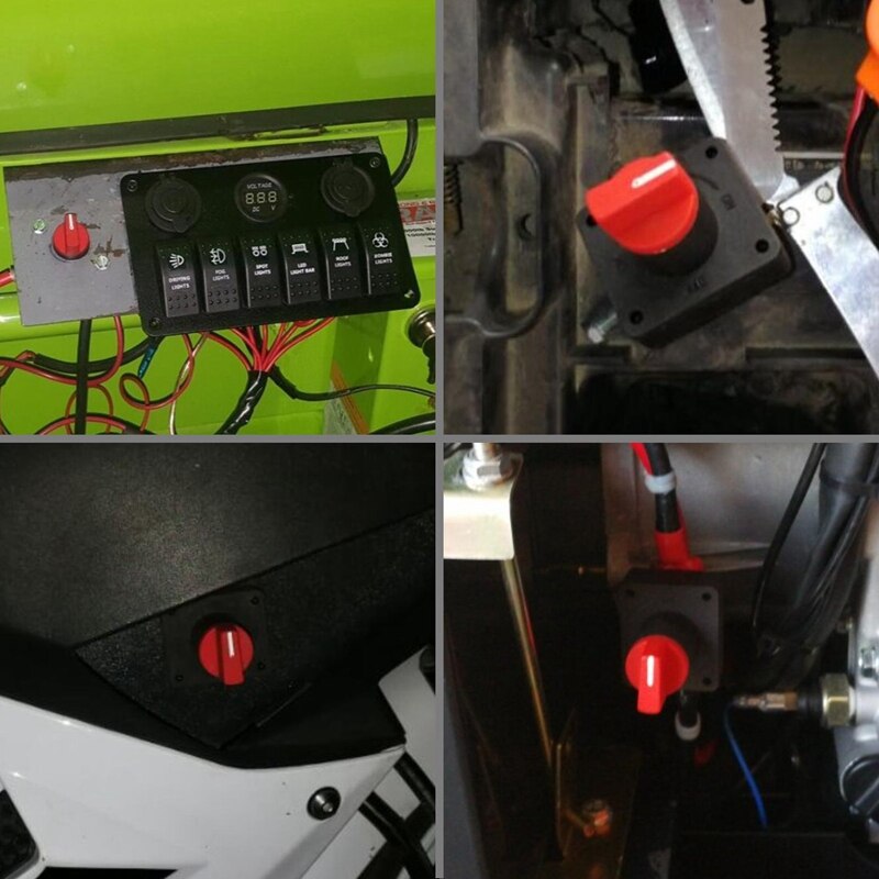 Battery Switch Car Van Truck RV Boat Battery Power Disconnect Rotary Isolator Kill on OFF Switch 300A
