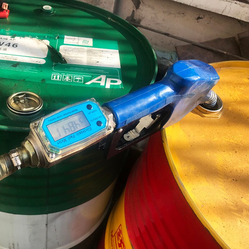 Digital Fuel Flow Meter Gasoline Methanol Water Flow Meter Counter Fuel Flow Sensor Indicator
