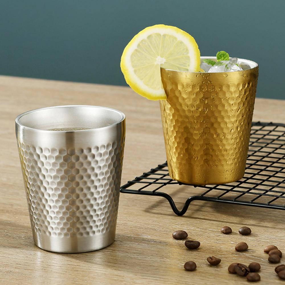 Gobelet à thé, 175/300ml, de couleur argent, de supérieure, pour le lait, tasse à thé, empilable, pour les Bars
