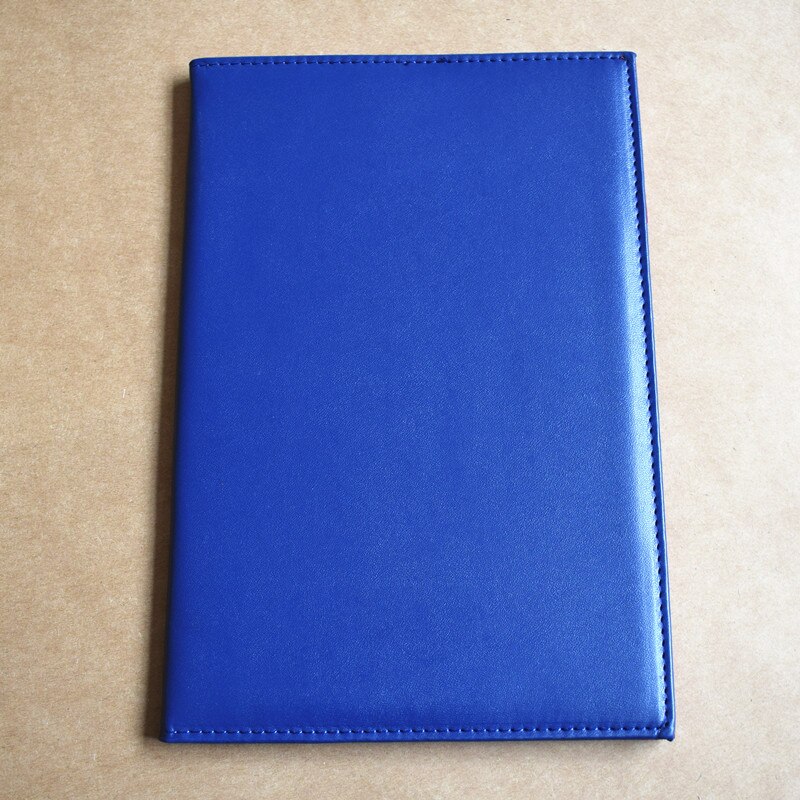 Blank certificate Blue red brown A4 paper Speech book Leather material Can DIY logo Certificate cover: Blue