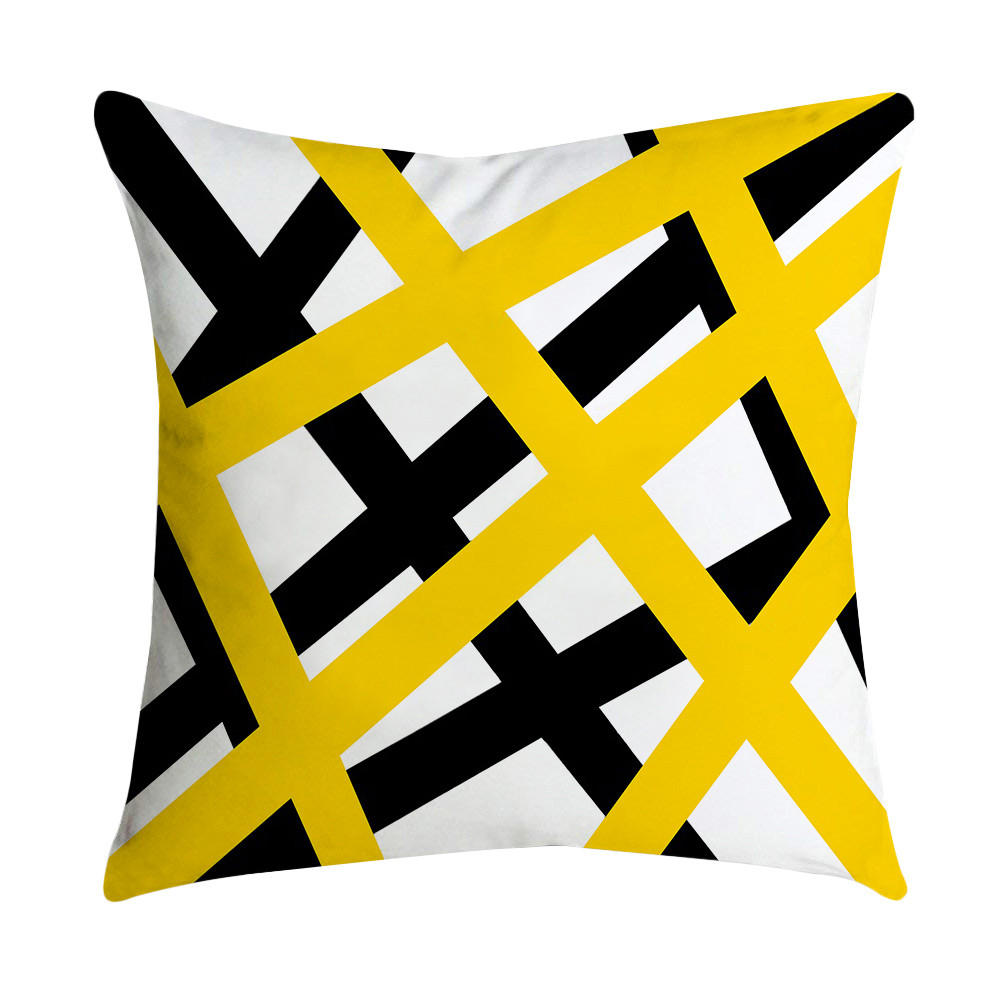 Ananas Blad Geel Sofa Auto Taille Gooi Kussen Case Home Decor cojines decorativos para sofa kussen G516: I