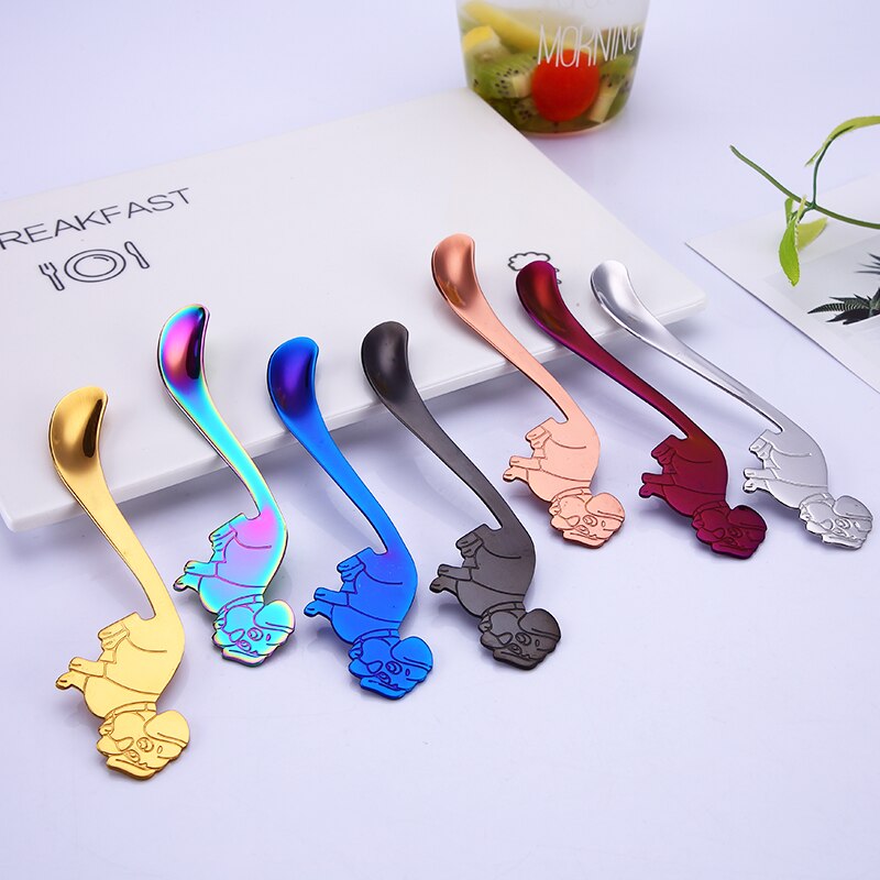 Mode Koffie Lepel Opknoping Lepel Rvs Party Tafel Ornament Thee Koffie Mengen Lepel Servies Leuke Hond Vorm