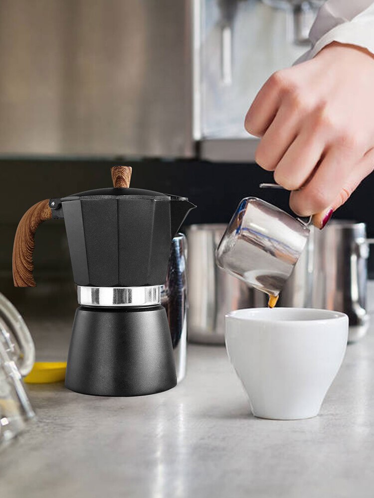 150/300ML Coffee Maker Aluminum Mocha Espresso Percolator Pot Coffee Maker Moka Pot Stovetop Coffee Maker