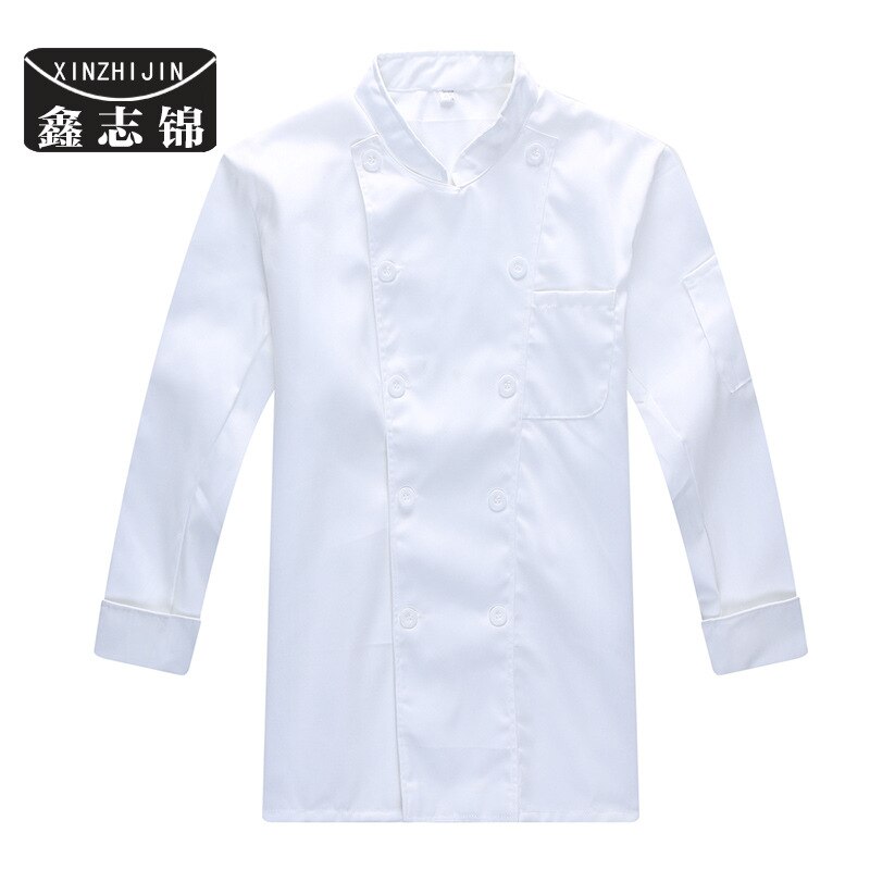 Uniforme de Chef de manga larga para catering, hotel, restaurante, cocina, ropa de chef para hombre, traje ms qiu dong