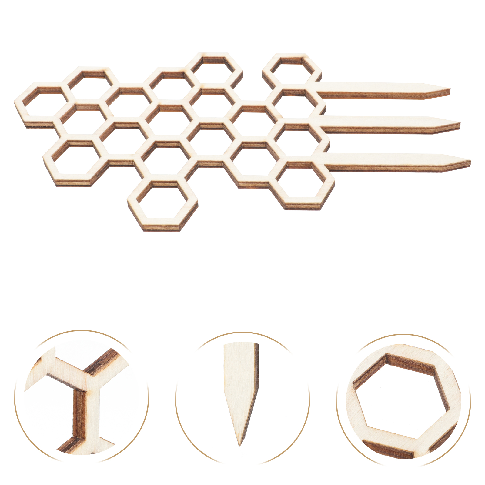 3pcs Plant Flower Trellis Honeycomb Garden Trellis Vine Climbing Support Rack: Default Title