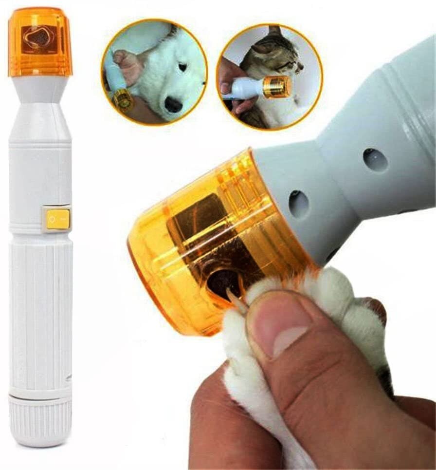 Lima de Uñas Eléctrica para Perro Gato Mascotas Mediano y Grande, Cortaunas Perro, Amoladora del Clavo Recargable y de Bajo Ruid