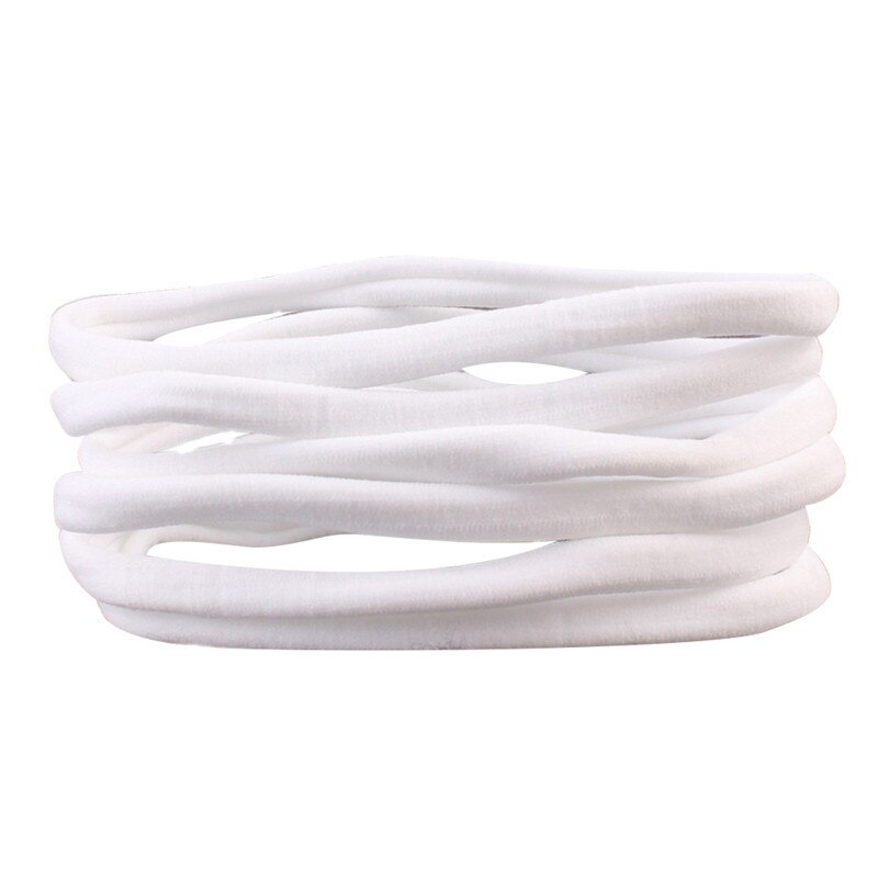10 unids/lote liso elástico de Nylon banda de pelo para niñas diademas de bebé niños banda de pelo accesorios para el cabello de