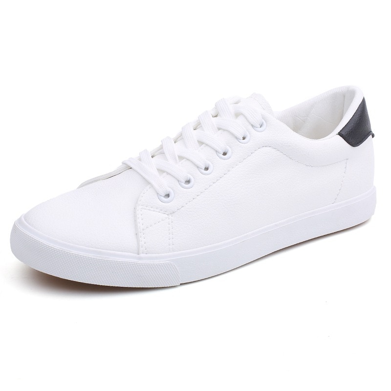 Tênis masculino casual, tênis masculino de couro macio, moda primavera 2020