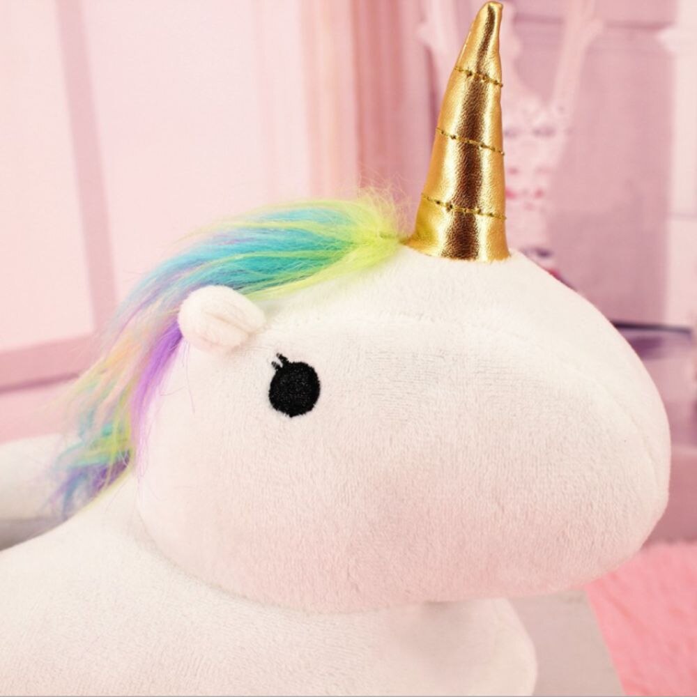 leuchtend LED einhorn Slipper schuhe drinnen Karikatur wurm für Winter