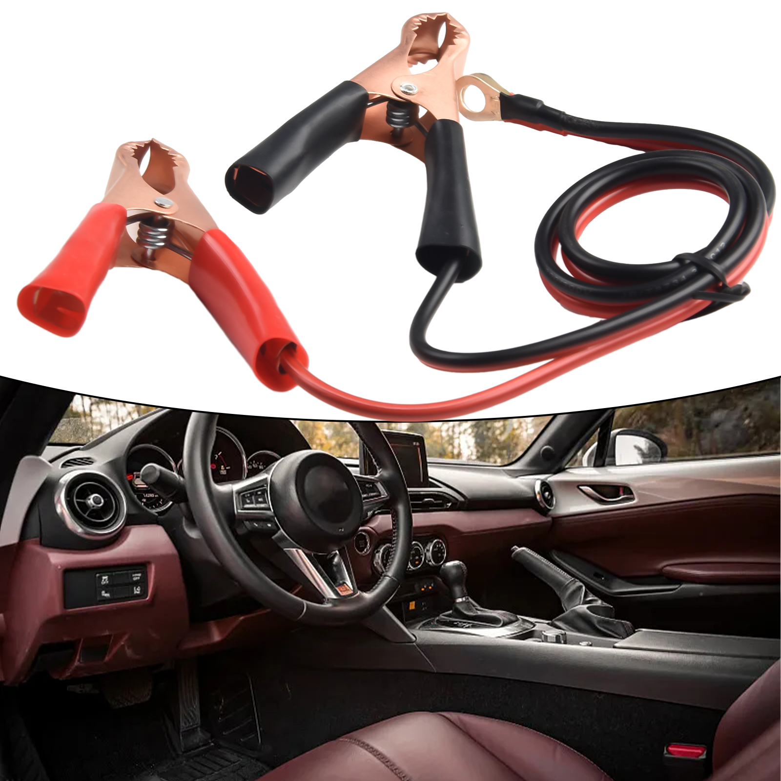 2pcs Car Battery Clips Wire Clip Inverter Wire Power Transfer Cable Car Accessories Battery Clip Parts