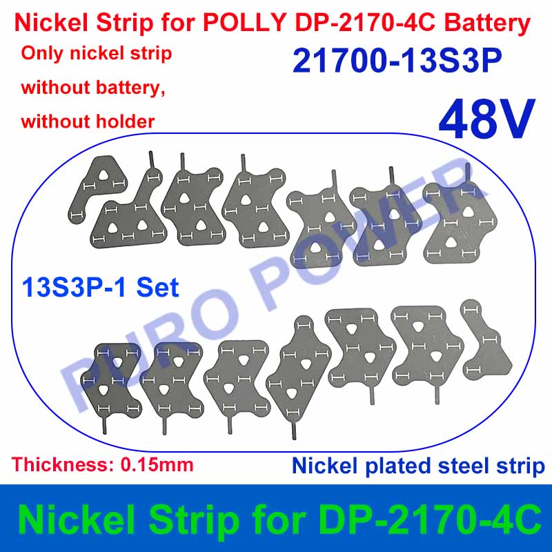 Nickel Strip For Polly DP Battery 36V 48V 52V 10S 13S 14S Thickness 0.15mm for DIY DP-6 DP-9 DP-2170-5C E-Bike Battery Pack: Khaki