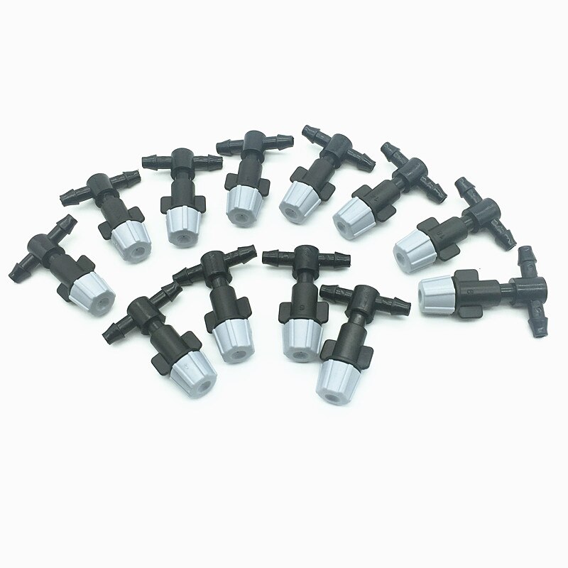 200 pcs Fog Nozzles With 4 / 7mm Connector Automatic spray nipple garden watering device Cooling System