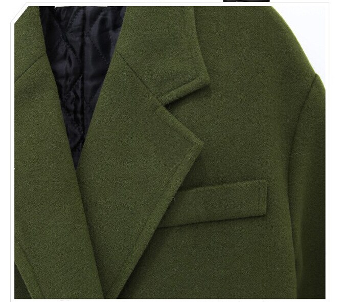 Women Woolen Coats Autumn Winter Thicken Warm Wool Jacket Coat Female Long Solid Wool Overcoat Ladies Large Size Loose Coat