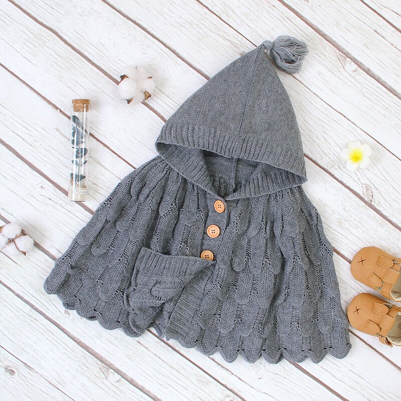 0-3T Pasgeboren Kid Baby Meisje Trui Herfst Winter Gebreide Mantel Leuke Zoete Vest Trui Mooie Knitwear Outfit: Grijs / 6m