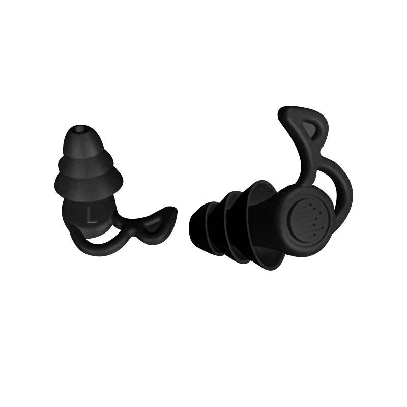 Tapones para los oídos de silicona antiruido, tapones para los oídos de natación, aislamiento de interferencias para el trabajo, dormir, Surf, Protector suave y cómodo para los oídos, 1 par
