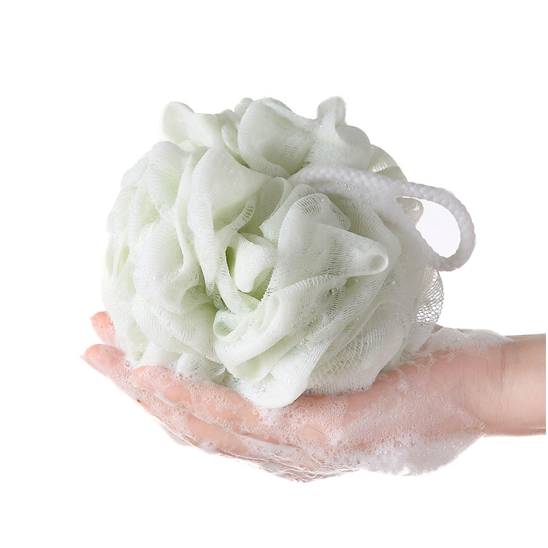 Kroppsmoppe bad blomst ball svamp dusj myk svamp bobler skummende mesh nett loofah rengjøring vask kropp