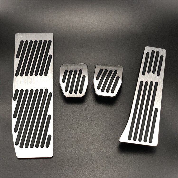 Car Accessories For BMW 3 5 series E30 E32 E34 E36 E38 E39 E46 E87 E90 E91 X5 X3 Z3 MT/AT pedal Pads Cover Stickers Car Styling: No drill for MT 4pcs