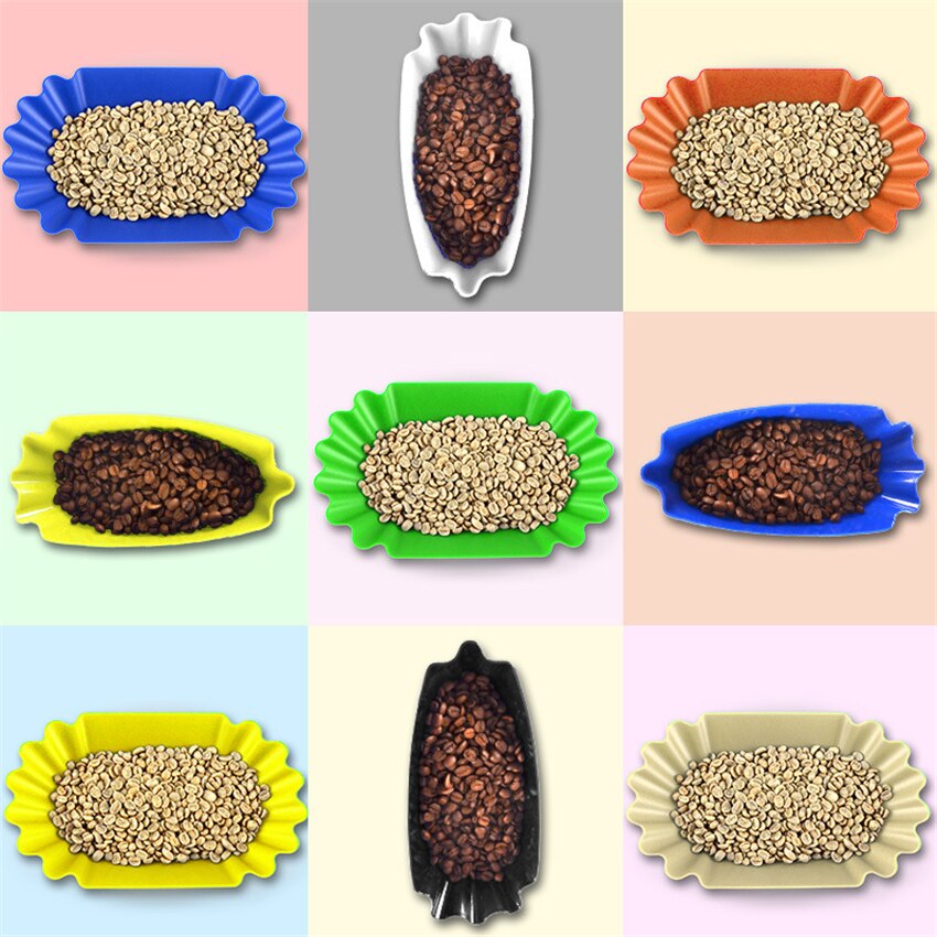 Plastic Coffee Bean Baking Tray Snack Fruit Serving Tray Cafe Display Tray Serving Display Plate Coffee Tools Accessories