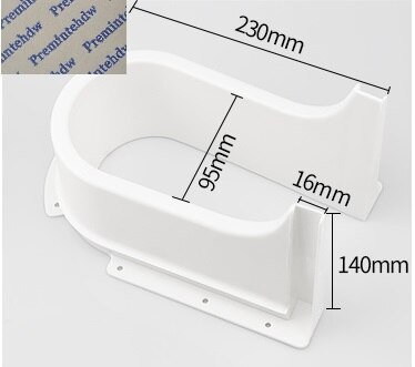 Plastic U Shape Under Sink Basin Bath Cabinet Drawer Pull Out Recessed U Cutout Cover For Drainage Grommet: 6-White