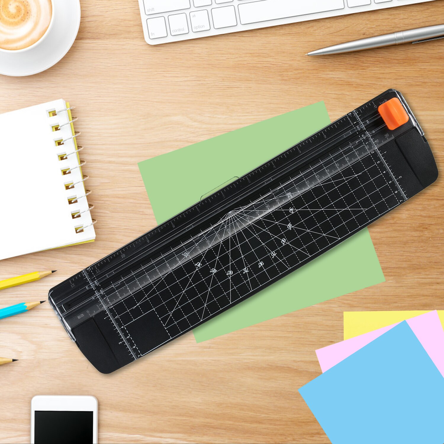 Aibecy Portable Paper Trimmer A4 Size Paper Cutter Cutting Machine 12 Inch Cutting Width for Craft Paper Photo Laminated Paper