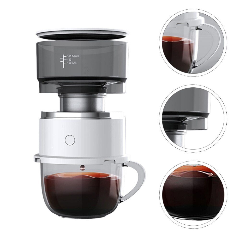 1 Set Drip Coffee Maker Drip Coffee Pot Coffee Brewer Manual Maker (Battery): Default Title
