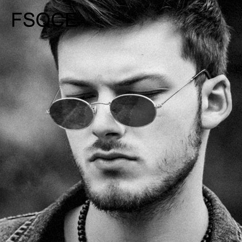 Zonnebril Mannen Retro Zonnebril Kleine Ovale Zonnebril Vrouwen Vintage Zonnebril Metalen Frame UV400 Gafas De Sol