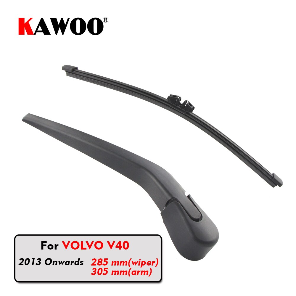 Kawoo Auto Achter Wisser Bladen Terug Ruitenwissers Arm Voor Volvo V40 Hatchback (Vanaf ) 285 Mm Auto Voorruit Blade