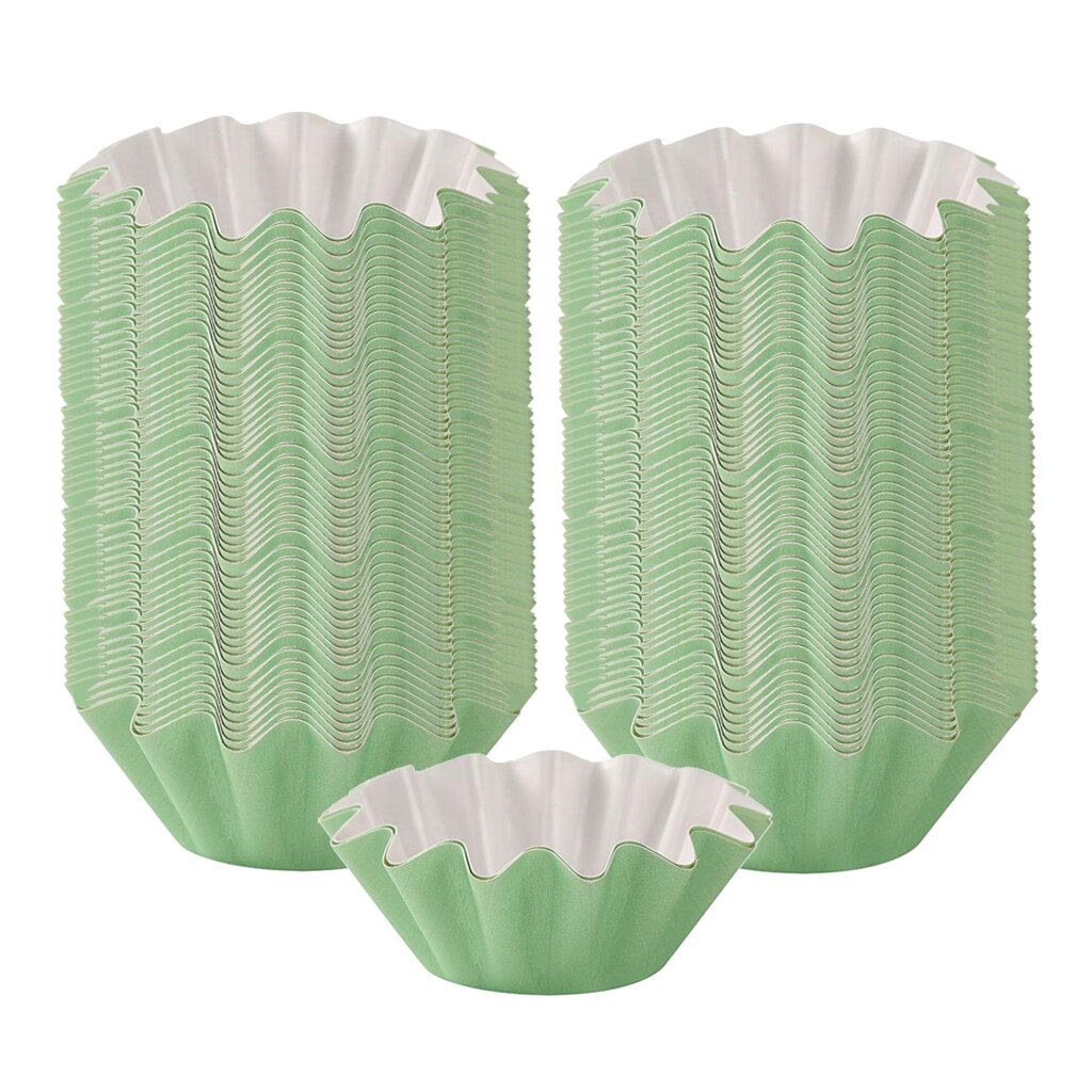 100 Uds reutilizable derretir cera Liners reutilizables de cera de vela Popper del trazador de líneas: Green