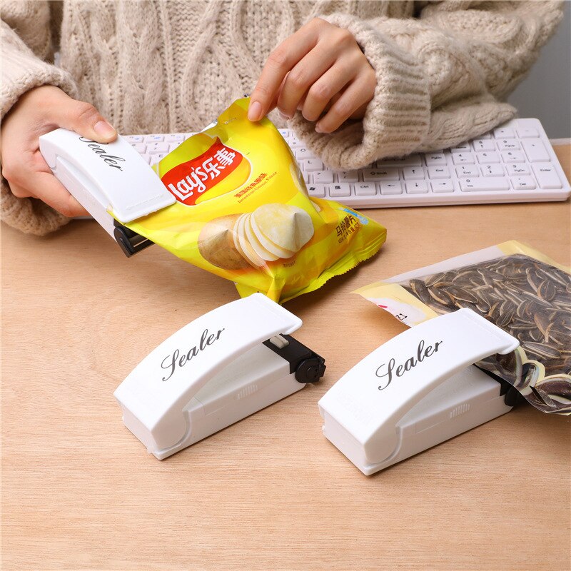 HOMETREE – Mini support portable électrique, Machine à sceller les collations, à chauffage électrique, emballage scellé, sac en plastique, sac alimentaire scellé