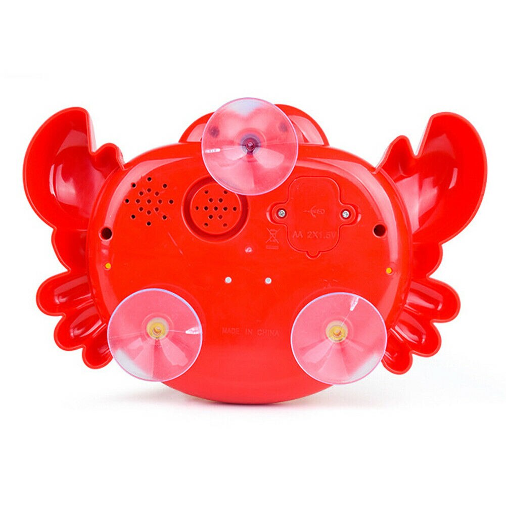 Børn baby fødselsdag boble maskine stor frø krabbe automatisk boble maker blæser musik bad brusebad legetøj til baby