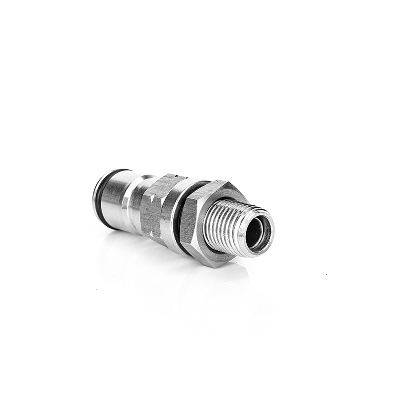 19/32 Inch-18 Gas/Liquid Corny Keg Adapter Liquid And Gas Ball Lock Post With Poppets 1/4 Inch Male BSP Hex Nipple