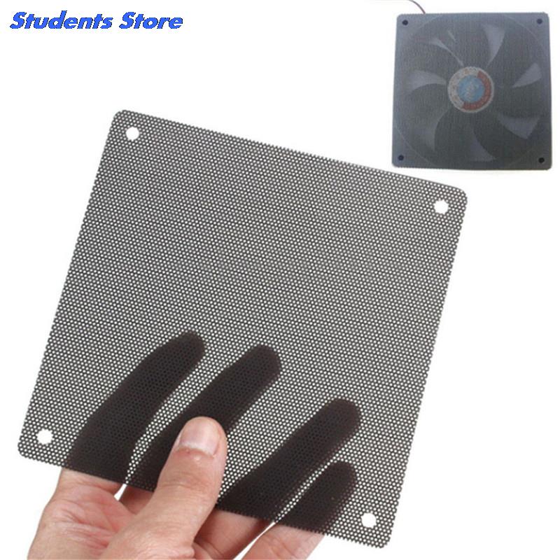 5PCS/lot 120mm Cuttable Black PVC PC Fan Dust Filter Dustproof Case Computer Mesh