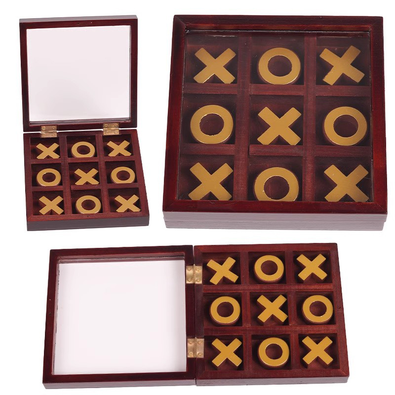 3D Tic Tac Toe Spiel Holz XOXO Strategie Brettspiele für Erwachsene und Kinder Partybevorzugung Einzigartige Juegos De Mesa Divertidos