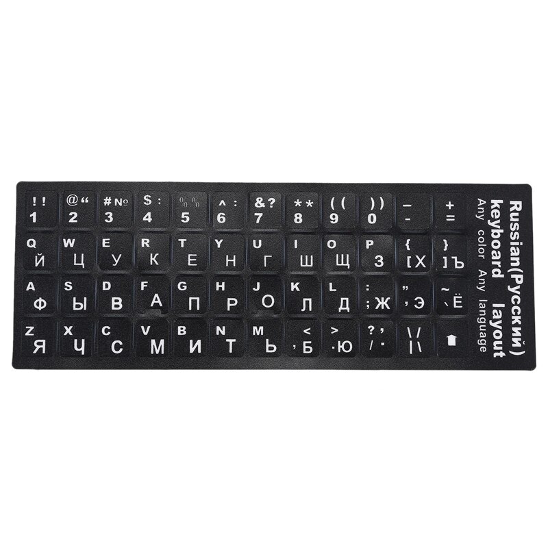 1 stk russiske bogstaver tastatur klistermærke & 1 sæt pci-e  x1 to m .2 ngff e-nøgle wifi trådløs netværksadapter konverter kort