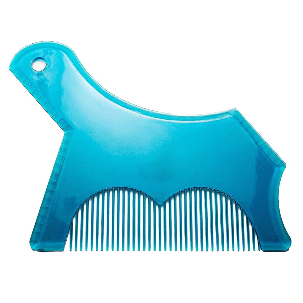 Beard Shaping Styling Tool Beard Stencil Guide Template Comb for Men Style Lightweight Beard Hair Line Up Edging Tool: blue